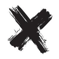 Black Simple Christian Cross Grunge Texture vector