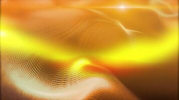 A looped background of bright yellow waves, smoothly flowing into each other. video
