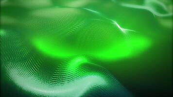 A looped background of bright green waves, smoothly flowing into each other. video