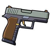 flat A gun with a black and gray color scheme vector