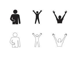People group icon set. Team people. User profile symbol. Group of people or group of users collection. User Icon Flat Isolated on White Background. User Symbol. vector