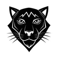 Black Panther Head Graphic Design, Wild Cat, vector