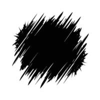 Abstract Black Ink Brush Stroke Grunge Texture Design Element vector