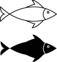 Fish and shellfish icon set vector