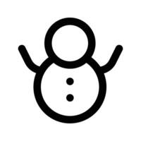 Snowman icon. sign for mobile concept and web design. illustration vector