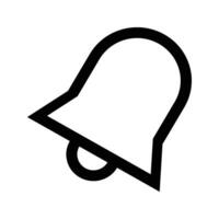 Bell icon . Notification bell Symbol. for mobile concept and web design. illustration on white background vector