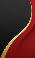 Elegant Red and Black Wave Background vector