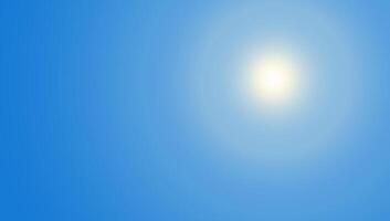Sky blue background. Light white clouds on summer abstract clear day. Bright gradient pattern. Cloudy air sun weather nature texture. Meteorology sunny landscape horizon. Spring heaven backdrop vector