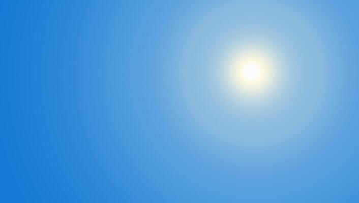 Sky blue background. Light white clouds on summer abstract clear day. Bright gradient pattern. Cloudy air sun weather nature texture. Meteorology sunny landscape horizon. Spring heaven backdrop
