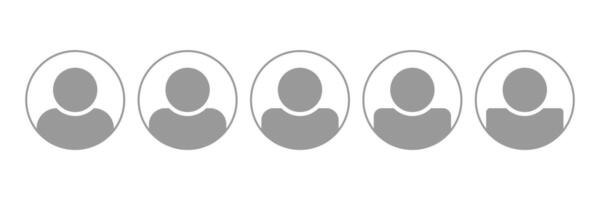 Plain pictogram user avatar headshot. Login profile button or log out unknown account admin icon. Register genderless line icon placeholder. Man or woman neutral gender vector