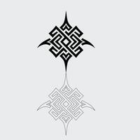Geometric Tribal Pattern Design vector