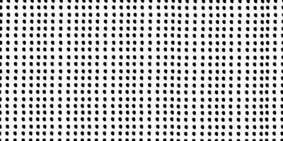 Tiny Hand Drawn Polka Dot Pattern Seamless Doodle Dots Texture Black on White Design vector