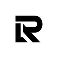 Letter Lr initial modern abstract unique new monogram logo vector
