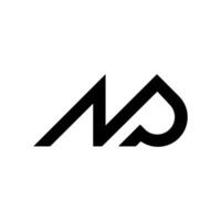 Letter m n r with simple line shape creative abstract monogram logo design concept vector