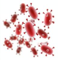 Microscopic depiction of bacteria showcasing their unique shapes and structures. Ideal for educational materials or health-related content emphasizing the importance of hygiene. photo