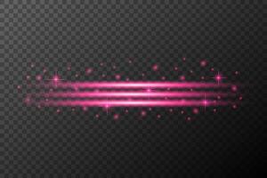 pink glowing light effect on background vector