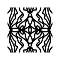 a black and white design, with a pattern vector
