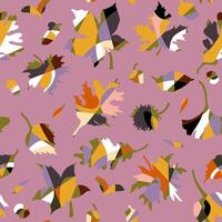 autumn leaves fabric custom vector