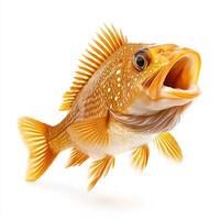 Fish, white isolate background photo