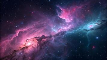the nebula in space with stars and nebula abstract photo