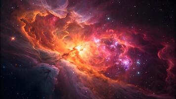 the orion nebula, a nebula in the constellation of orion photo