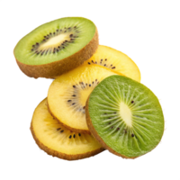 Sliced kiwi isolated on transparent background png