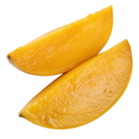 Two Mango Slices isolated on transparent background png