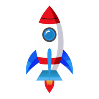 Rocket launch icon isolated on transparent background png