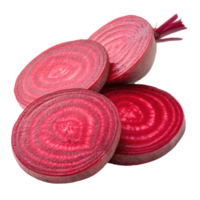 Fresh Sliced Beetroot isolated on transparent background png