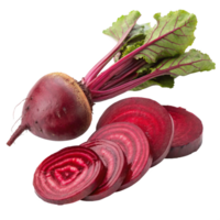 Fresh Beetroot With slices isolated on transparent background png