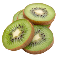 Fresh Sliced kiwi isolated on transparent background png