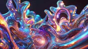 A colorful abstract background with swirls photo