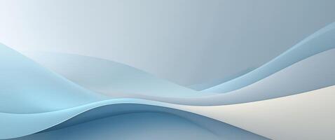 A blue and white abstract background with waves photo