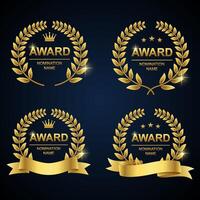 Award ceremony nomination name, Illustration vector