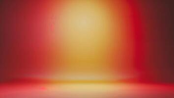 Red light in a dark room with a red background photo
