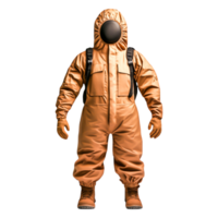 Person in Protective Suit for Hazardous Environments and Safety png