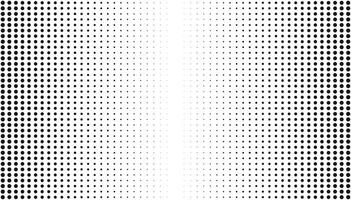 Halftone dots effect pattern fades in the middle vector