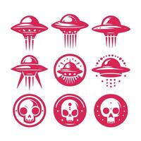 The Sky Chaser UFO Collection Logo vector