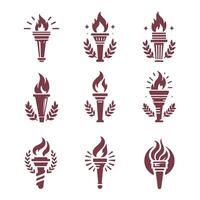 Ember Edge Torch Collection Logo vector