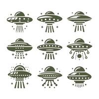 Nebula Navigator UFO Collection Logo vector