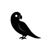 Parrot silhouette illustration icon vector