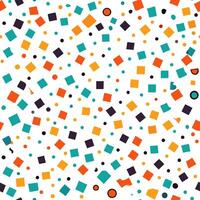 Colorful pattern of scattered small squares abstract design digital art vibrant environment aesthetic viewpoint vector