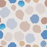 Seamless soft faded watercolor blobs pattern artistic design digital art abstract environment aesthetic viewpoint vector