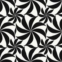 Abstract petal shapes design seamless pattern graphic art monochrome style digital creation modern aesthetics vector