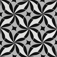 Dynamic abstract petal shapes pattern digital art monochrome design modern aesthetic top-down view seamless texture vector