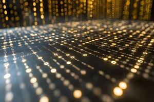 Abstract Digital Matrix Background for Technology and Innovation Design photo