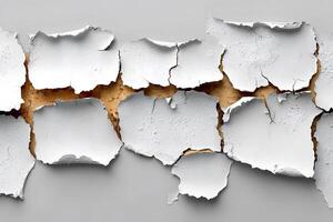 Cracked Paint Wall Texture for Rustic Design and Background Concepts photo