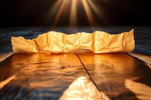 Golden Parchment Glory Shimmering Art for Inspirational Spaces photo