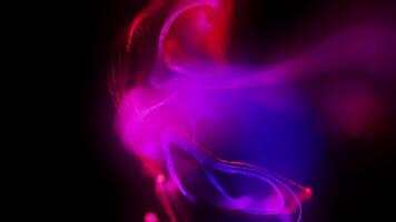 Purple and Pink Neon Light in Dark Background, Neon Wave Motion Background, Neon Animation, 2D Glowing Effect, 4K Resolution video