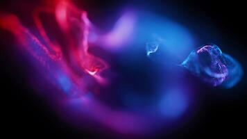 Neon Glowing Wave Light Motion Background Animation, 2D Neon Wave Effect, 4K Glowing Light Motion Graphics video